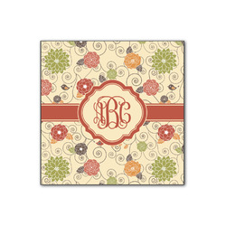 Fall Flowers Wood Print - 12x12 (Personalized)