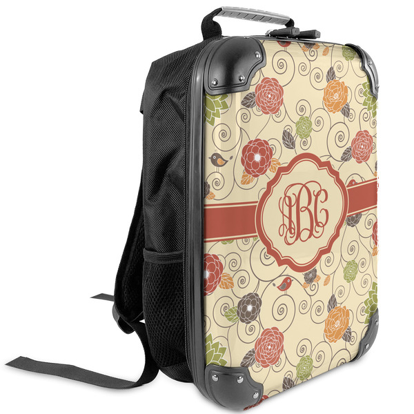 Custom Fall Flowers Kids Hard Shell Backpack (Personalized)