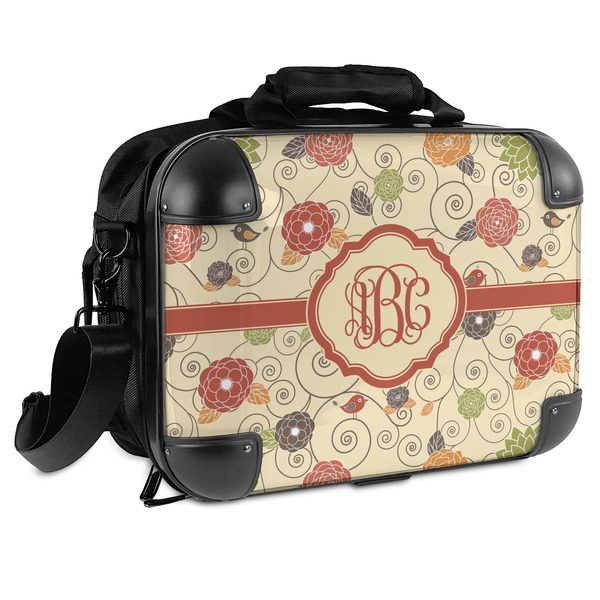 Custom Fall Flowers Hard Shell Briefcase - 15" (Personalized)