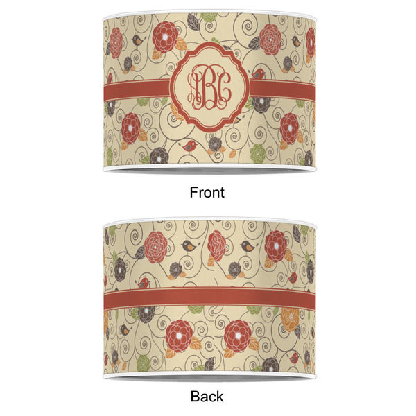 Fall Flowers 16" Drum Lampshade - APPROVAL (Poly Film)