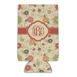 Fall Flowers Can Cooler (16 oz) (Personalized)