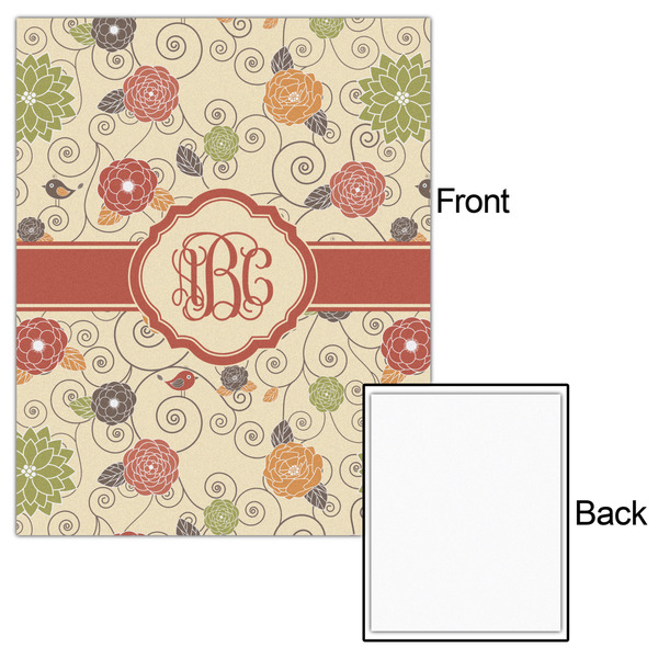 Fall Flowers 16x20 - Matte Poster - Front & Back