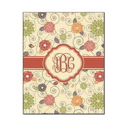 Fall Flowers Wood Print - 16x20 (Personalized)