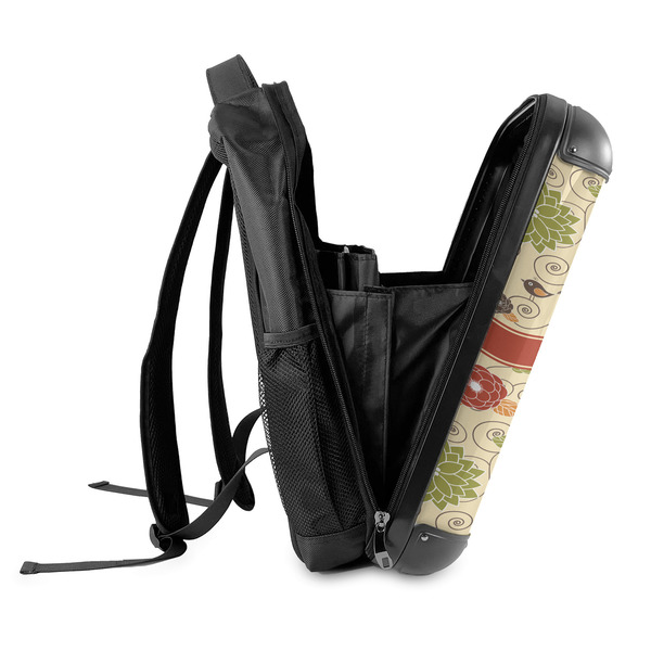 Fall Flowers 18" Hard Shell Backpacks - SIDE OPEN