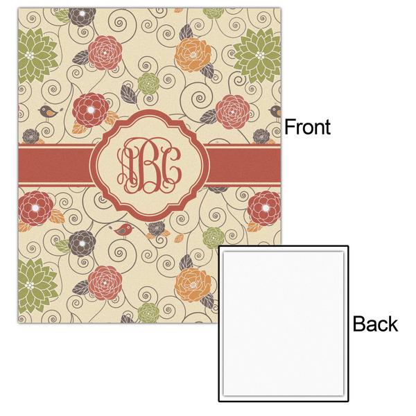 Fall Flowers 20x24 - Matte Poster - Front & Back