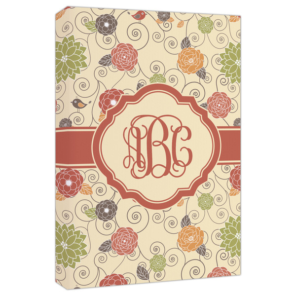 Custom Fall Flowers Canvas Print - 20x30 (Personalized)