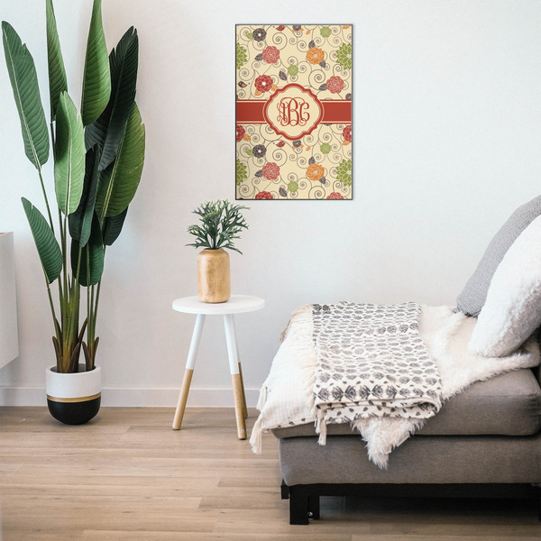 Fall Flowers 20x30 Wood Print - In Context