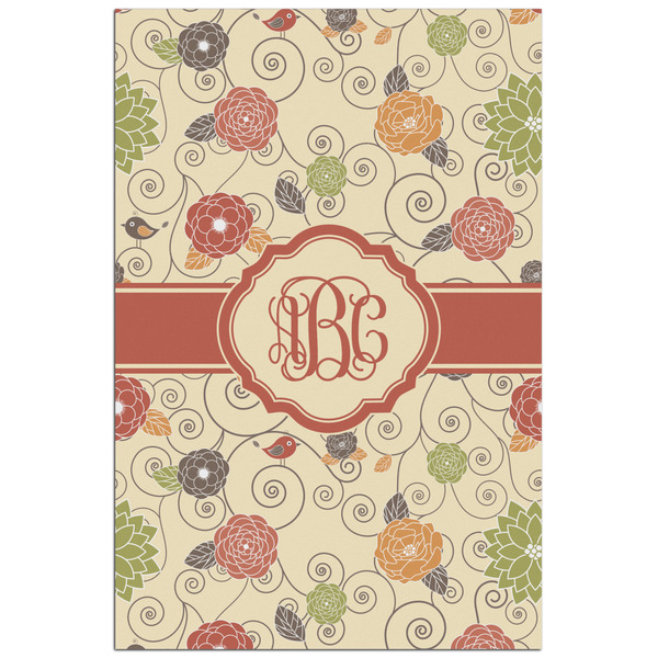 Custom Fall Flowers Poster - Matte - 24x36 (Personalized)
