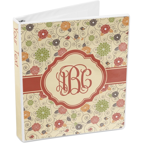 Fall Flowers 3-Ring Binder 3/4 - Main