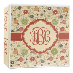 Fall Flowers 3-Ring Binder - 2 inch (Personalized)
