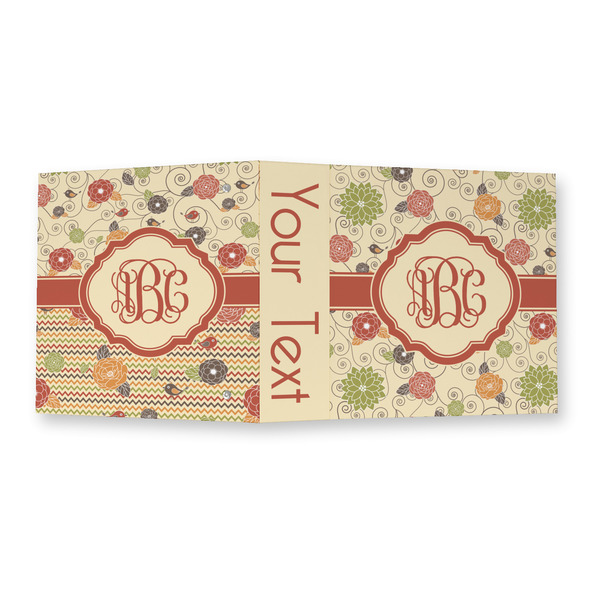 Fall Flowers 3 Ring Binders - Full Wrap - 2" - OPEN OUTSIDE