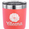 Fall Flowers 30 oz Stainless Steel Ringneck Tumbler - Coral - CLOSE UP