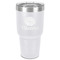 Fall Flowers 30 oz Stainless Steel Ringneck Tumbler - White - Front