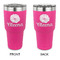 Fall Flowers 30 oz Stainless Steel Ringneck Tumblers - Pink - Double Sided - APPROVAL