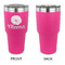 Fall Flowers 30 oz Stainless Steel Ringneck Tumblers - Pink - Single Sided - APPROVAL