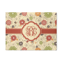 Fall Flowers 5' x 7' Patio Rug (Personalized)