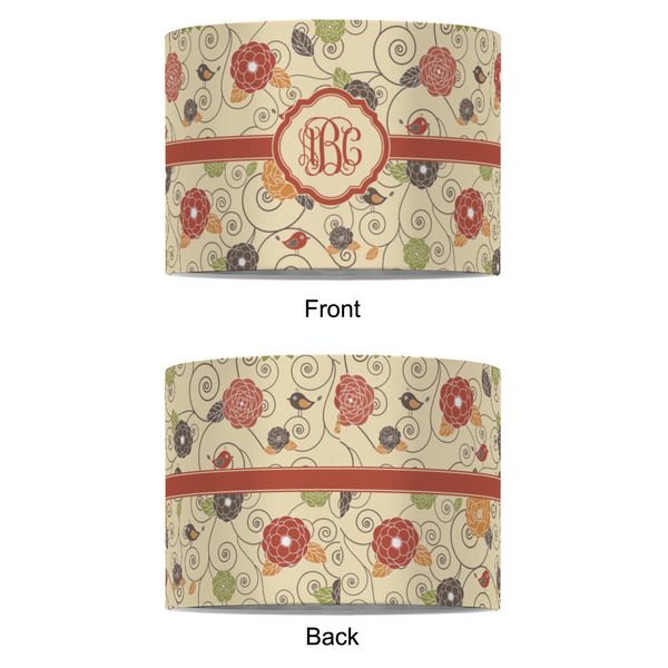 Fall Flowers 8" Drum Lampshade - APPROVAL (Fabric)