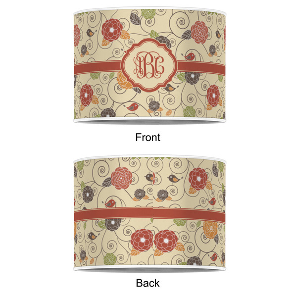 Fall Flowers 8" Drum Lampshade - APPROVAL (Poly Film)