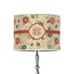 Fall Flowers 8" Drum Lamp Shade - Poly-film (Personalized)