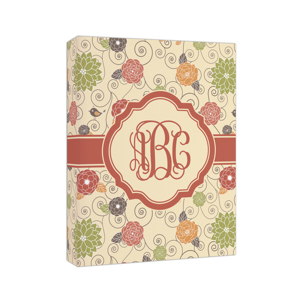 Fall Flowers 8x10 - Canvas Print - Angled View