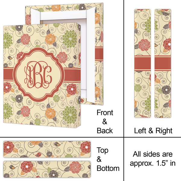 Fall Flowers 8x10 - Canvas Print - Approval