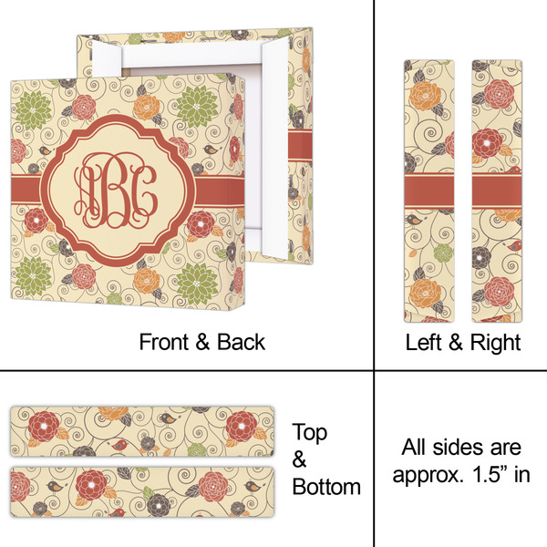 Fall Flowers 8x8 - Canvas Print - Approval