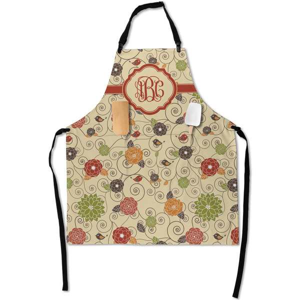 Fall Flowers Apron - Flat with Props (MAIN)