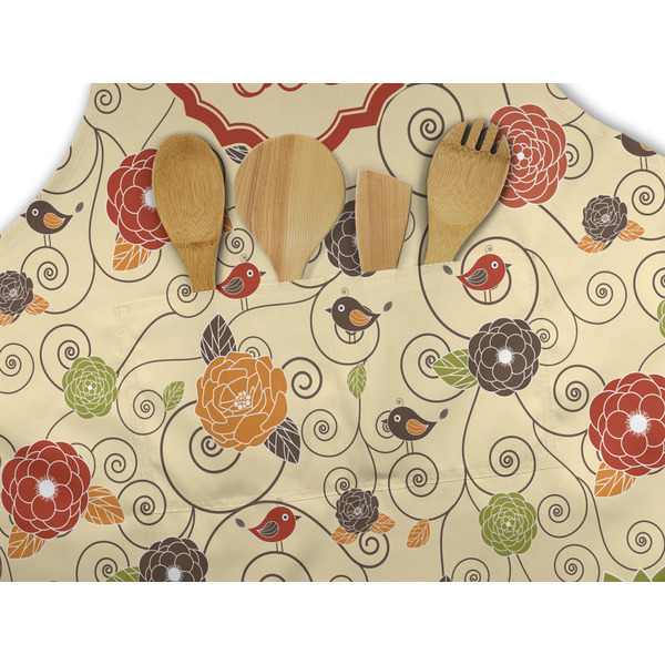 Fall Flowers Apron - Pocket Detail with Props