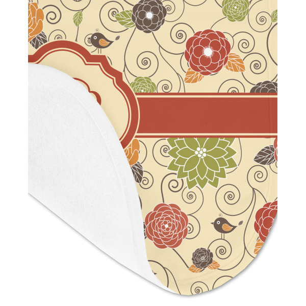 Fall Flowers Baby Bib - AFT detail