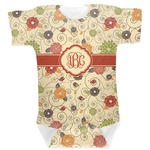 Fall Flowers Baby Bodysuit 6-12 (Personalized)