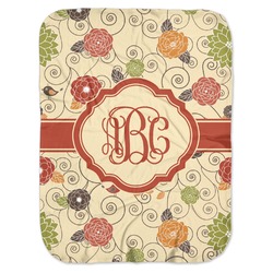 Fall Flowers Baby Swaddling Blanket (Personalized)