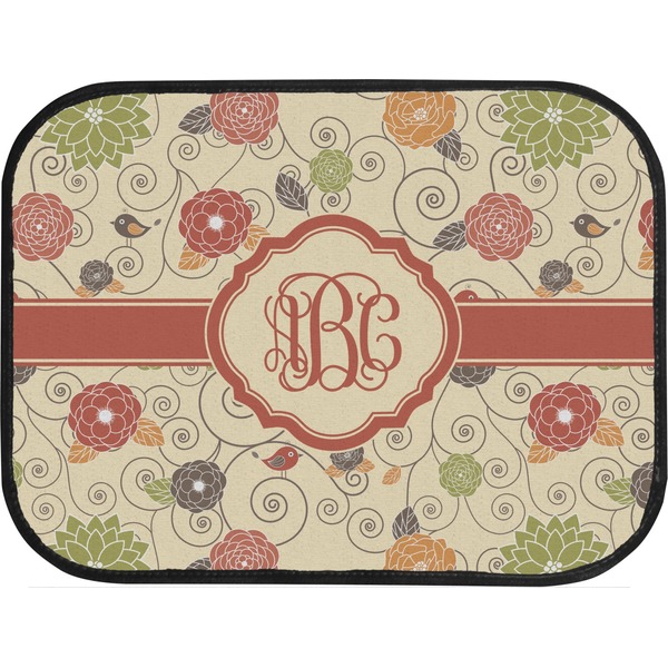 Fall Flowers Custom Car Floor Mats (Back Seat)