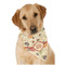 Fall Flowers Dog Bandana Scarf w/ Monogram