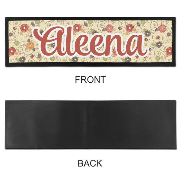 Fall Flowers Bar Mat - Large - APPROVAL