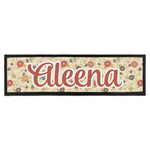 Fall Flowers Bar Mat (Personalized)