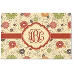 Fall Flowers Woven Mat (Personalized)