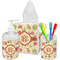 Fall Flowers Acrylic Bathroom Accessories Set w/ Monogram