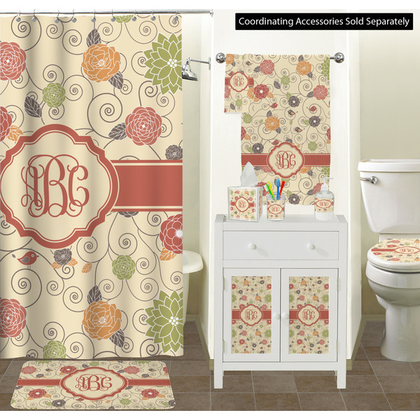 Fall Flowers Bathroom Scene