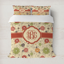 Fall Flowers Duvet Cover (Personalized)