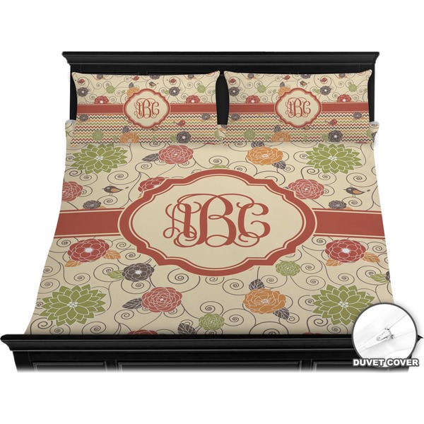 Fall Flowers Bedding Set (King) - Duvet