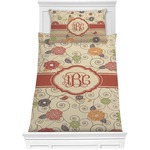 Fall Flowers Comforter Set - Twin (Personalized)