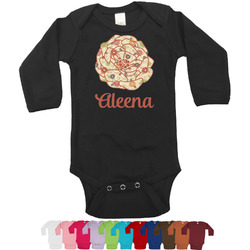 Fall Flowers Long Sleeves Bodysuit - 12 Colors (Personalized)