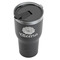 Fall Flowers Black RTIC Tumbler - (Above Angle)