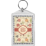 Fall Flowers Bling Keychain (Personalized)