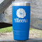 Fall Flowers 20 oz Stainless Steel Tumbler - Royal Blue - Double Sided (Personalized)