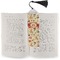 Fall Flowers Bookmark with tassel - In book