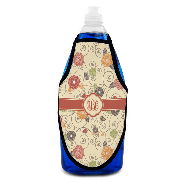 Fall Flowers Bottle Apron - Soap - FRONT