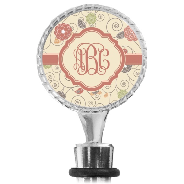 Fall Flowers Bottle Stopper Main View