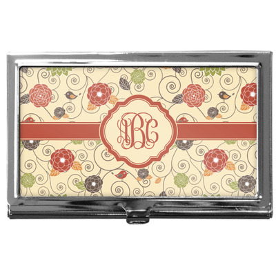Fall Flowers Business Card Case