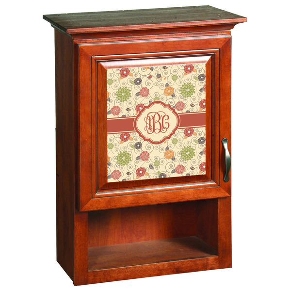 Fall Flowers Cabinet Decal - Custom Size